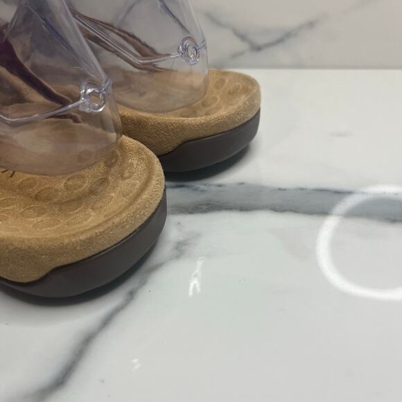 Vionic Women's Maroon Reptile Bow Orthotic Comfort Thong Bella II Sandals Sz 8 - Picture 4 of 5